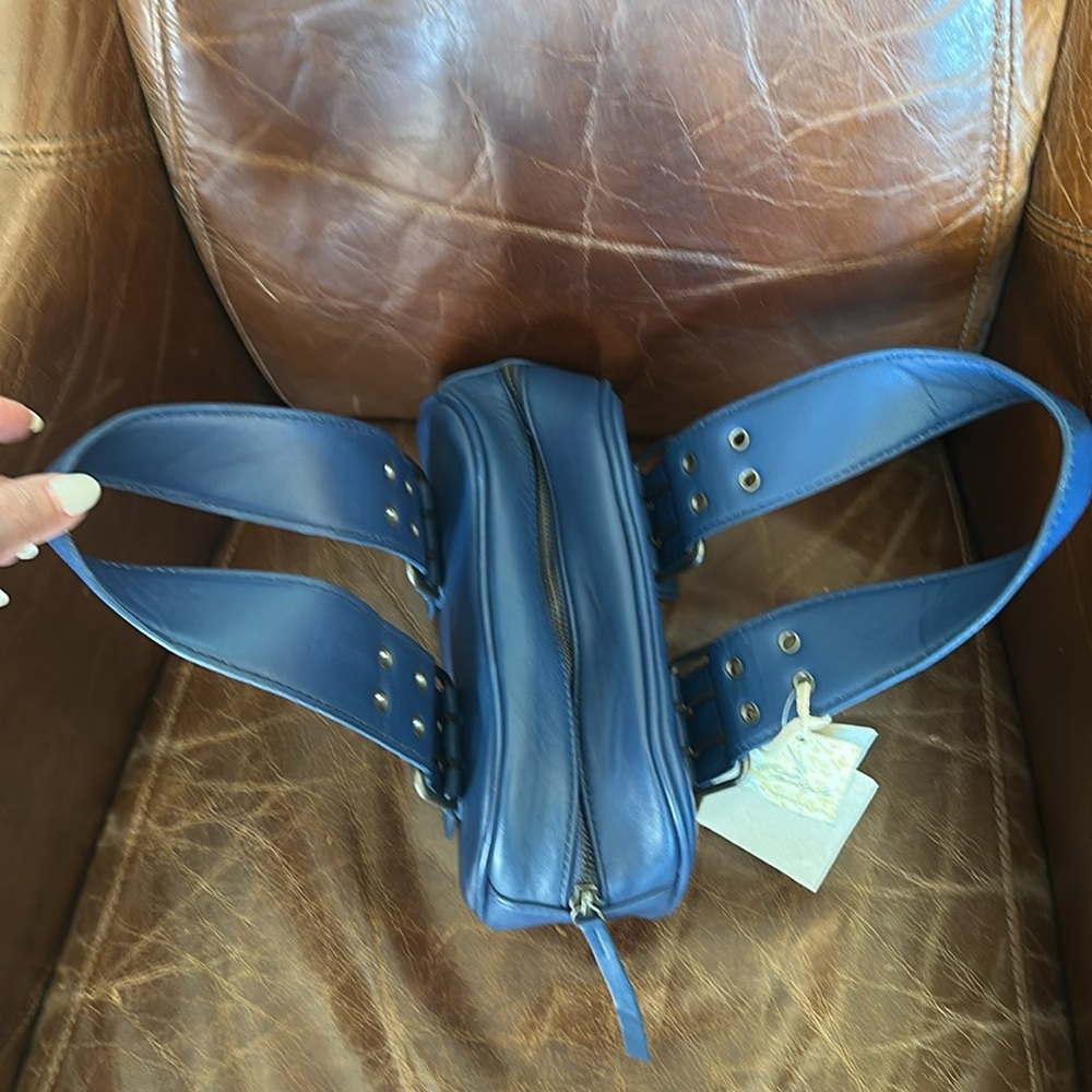 Free People Say Yes Bag *Blue - Picture 7 of 16